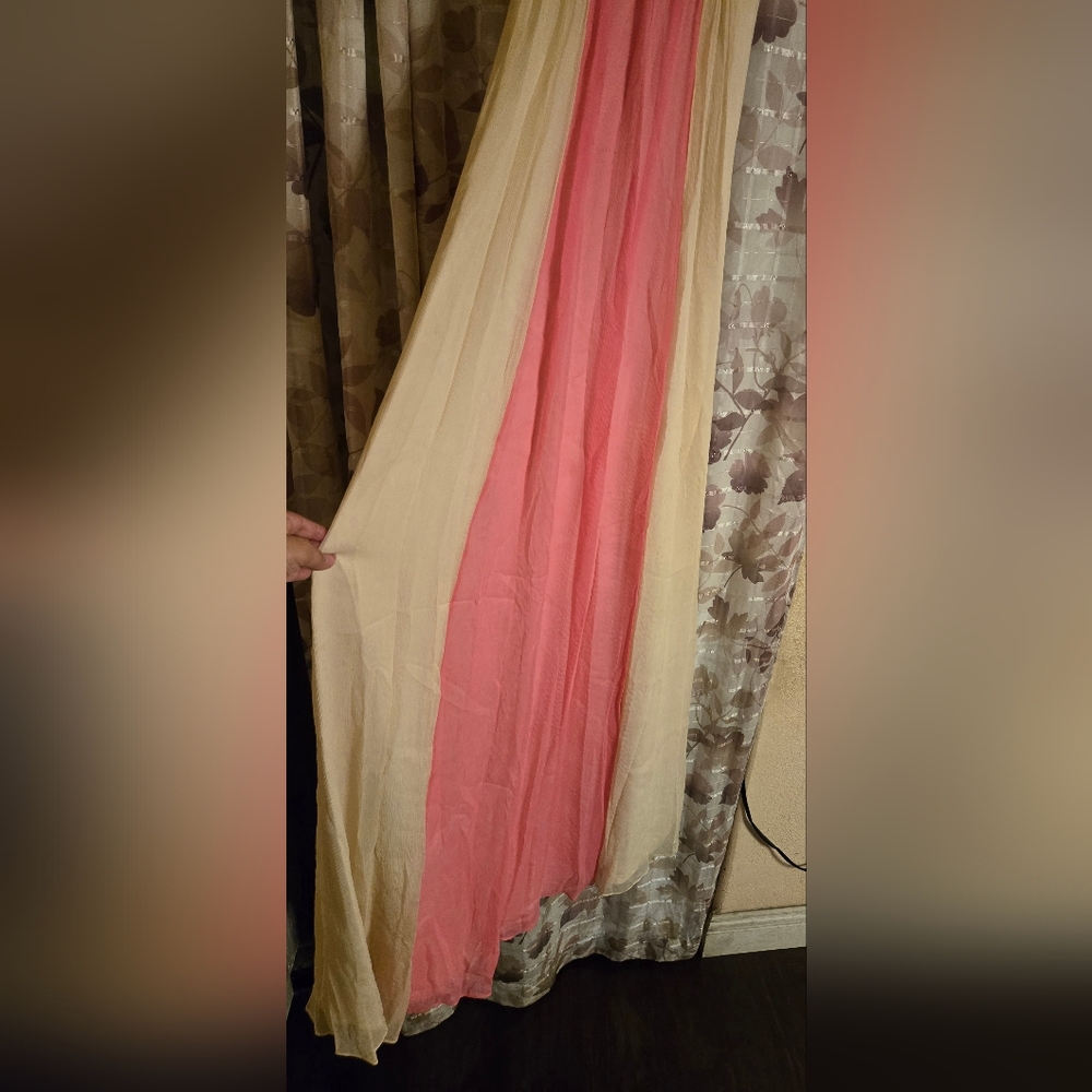 NWT J.Crew Maxi Dress Size 0 Color Beige/Pink - Picture 5 of 10